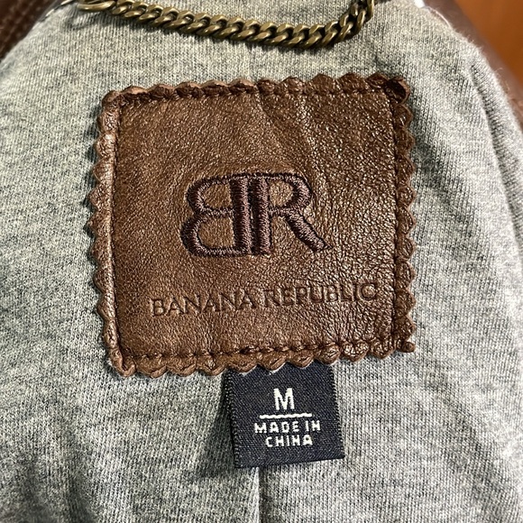 Banana Republic Leather Fitted Jacket - Picture 6 of 13